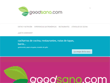 Tablet Screenshot of goodsano.com